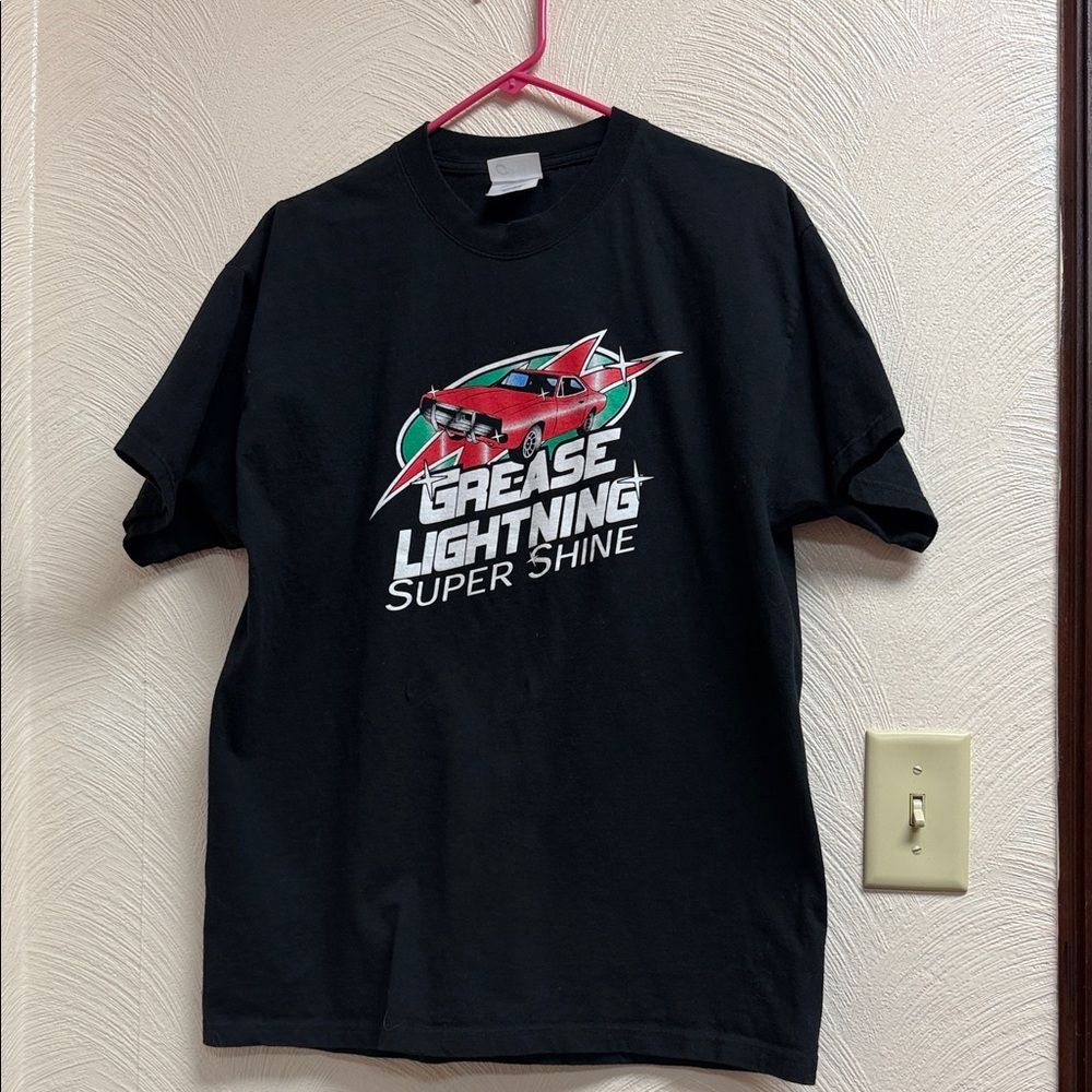 Grease Lightning Motorsports Black Graphic T-Shirt